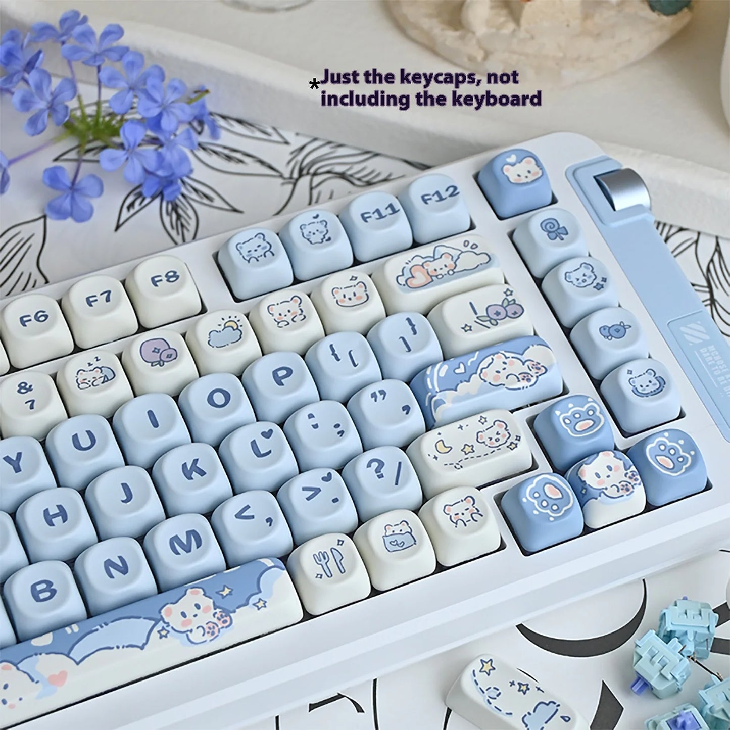 Ice Cream Teddy Bear Keycap